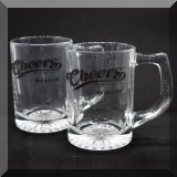 K06. 2 Cheers beer mugs. 